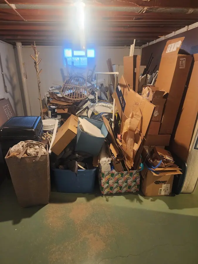 Roll-off dumpster container at job site for Concrete Dumpster Rental in Lower Nazareth